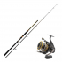 Kit combo rod and reel for surfcasting fishing shore angling