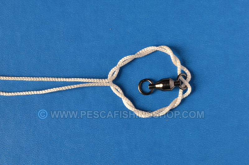 Nodo offshore swivel per il raddoppio della lenza da pesca