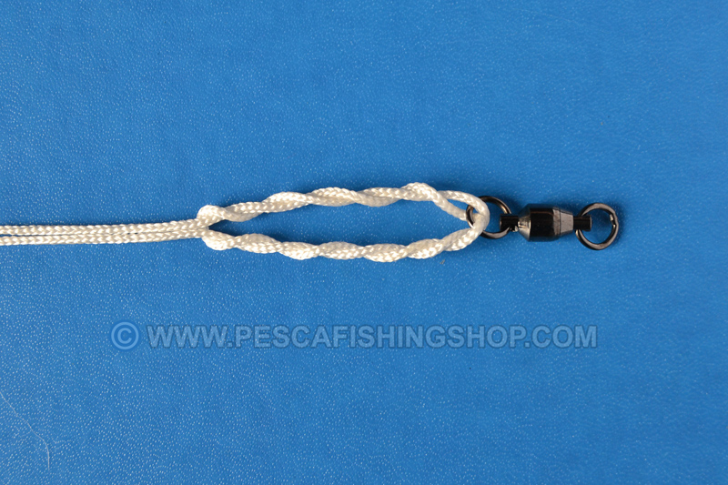 Nodo offshore swivel per il raddoppio della lenza da pesca
